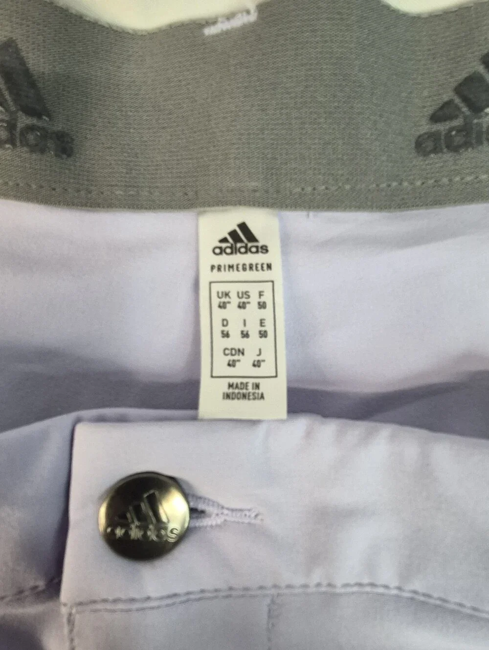 Adidas Ultimate365 Golf Shorts Men's 40 Lavender Purple Stretch Performance